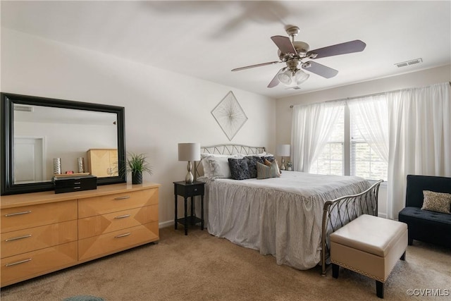 8910 Ringview Dr, Mechanicsville, VA 23116 - bedroom featuring light colored carpet and ceiling fan