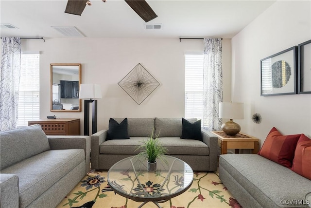 8910 Ringview Dr, Mechanicsville, VA 23116 - living room featuring ceiling fan