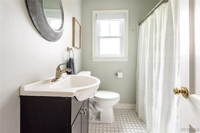 1708 Michaels Rd, Henrico, VA 23229 - full bathroom featuring toilet, vanity, and baseboards