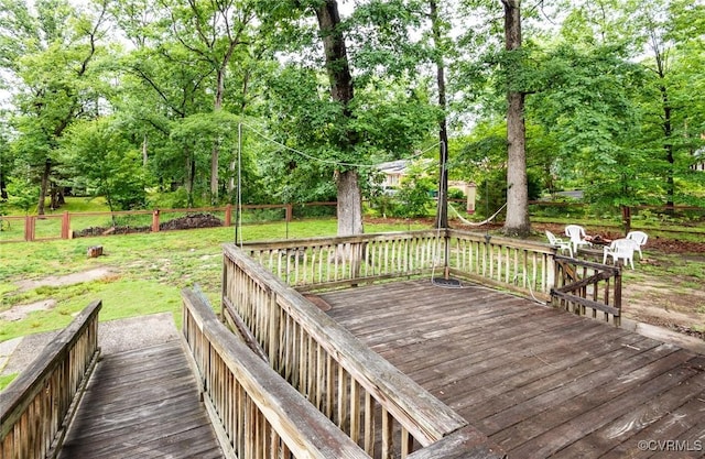 1708 Michaels Rd, Henrico, VA 23229 - wooden deck with view of scattered trees