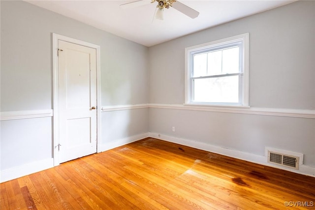 1708 Michaels Rd, Henrico, VA 23229 - unfurnished room featuring a ceiling fan, baseboards, and light wood-style flooring