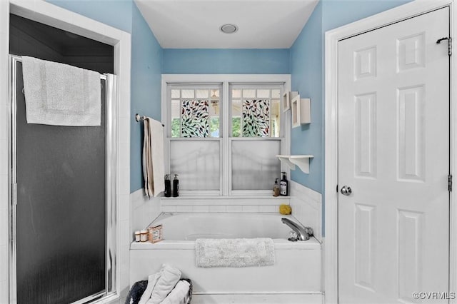 15836 Hampton Park Cir, Chesterfield, VA 23832 - bathroom featuring a stall shower and a garden tub