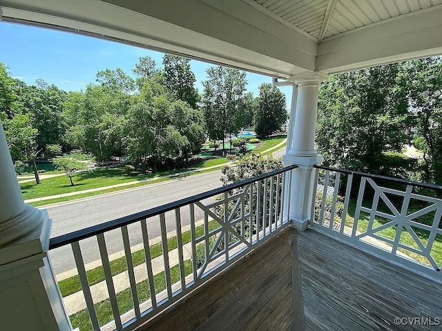 15836 Hampton Park Cir, Chesterfield, VA 23832 - porch featuring view of scattered trees