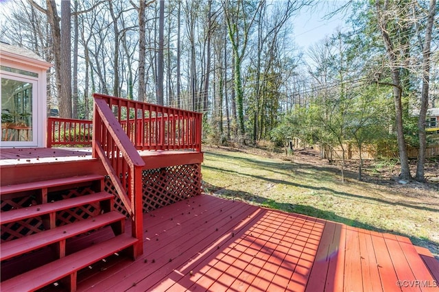 7611 Comanche Dr, Richmond, VA 23225 - deck featuring a yard