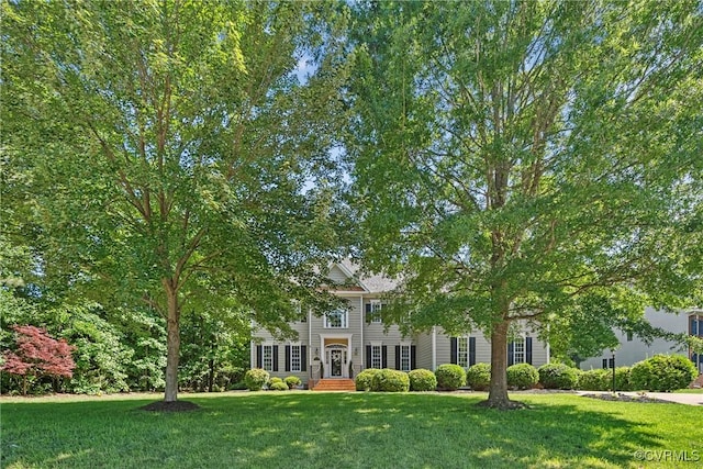 14136 Rigney Dr, Midlothian, VA 23113 - view of front facade with a front yard