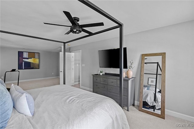 14136 Rigney Dr, Midlothian, VA 23113 - carpeted bedroom with baseboards and a ceiling fan