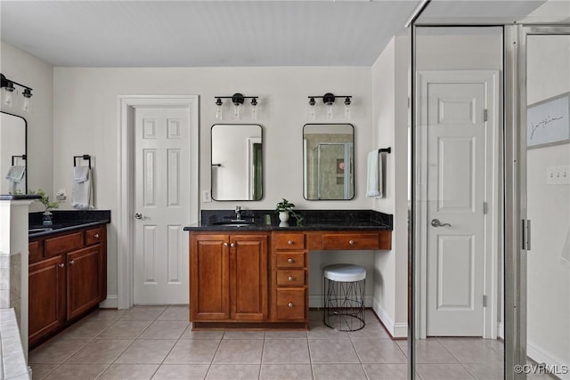 14136 Rigney Dr, Midlothian, VA 23113 - full bath with tile patterned floors, vanity, and baseboards