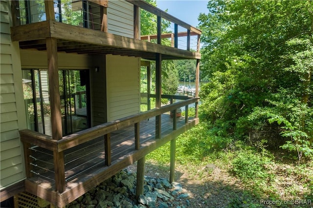 54 Villa Ridge Dr Unit C, Hartfield, VA 23071 - view of home's exterior featuring a deck