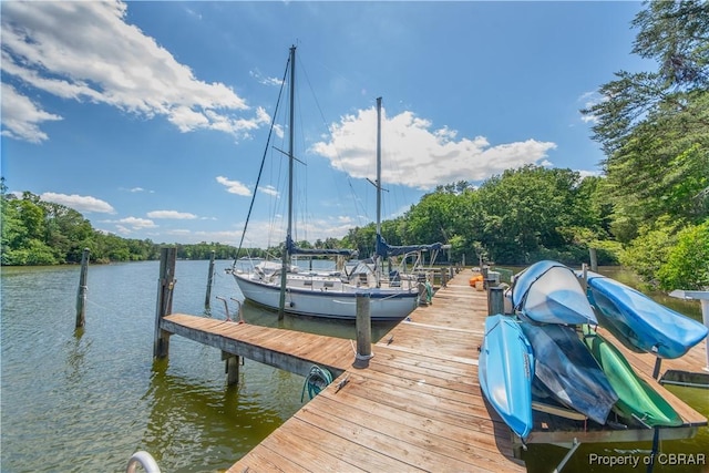 54 Villa Ridge Dr Unit C, Hartfield, VA 23071 - dock area with a water view