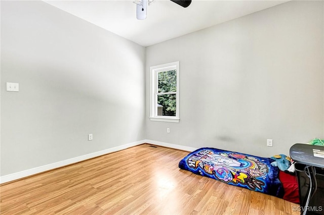 6180 Emmaus Church Rd, Providence Forge, VA 23140 - bedroom with wood finished floors, baseboards, and ceiling fan