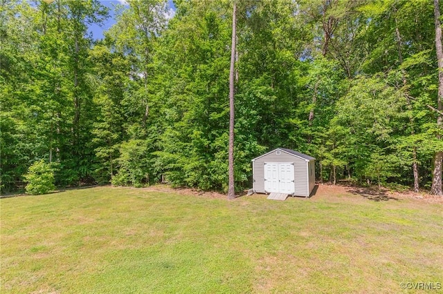 6180 Emmaus Church Rd, Providence Forge, VA 23140 - view of grassy yard featuring a forest view