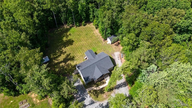 6180 Emmaus Church Rd, Providence Forge, VA 23140 - aerial view of property and surrounding area featuring a forest