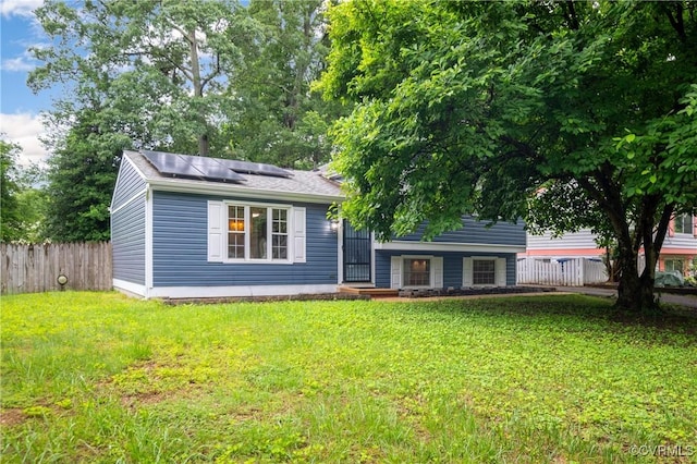 9901 Husting Ct, Chesterfield, VA 23832 - tri-level home featuring solar panels