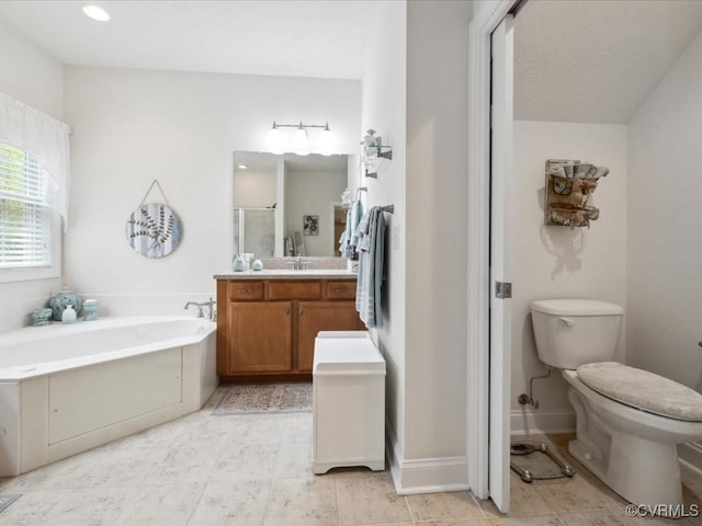 442 Dunlin Ct, Midlothian, VA 23114 - full bath featuring vanity, a bath, a shower stall, and toilet