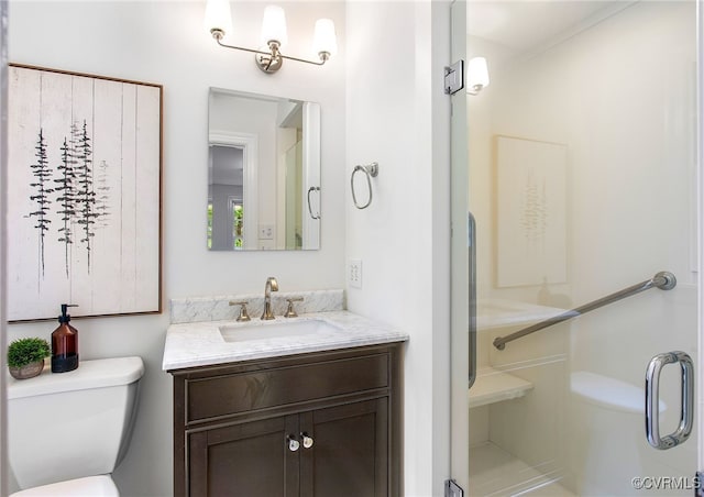 13531 W Salisbury Rd, Midlothian, VA 23113 - full bathroom with toilet, vanity, and a stall shower