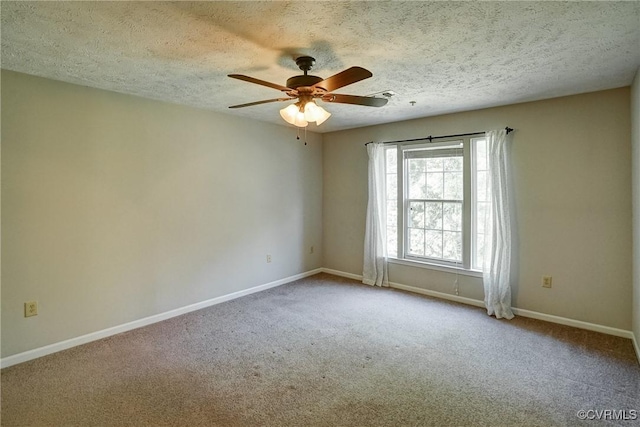 10205 Wolfe Manor Ct Unit 1012, Glen Allen, VA 23060 - unfurnished room featuring baseboards, carpet, ceiling fan, and a textured ceiling