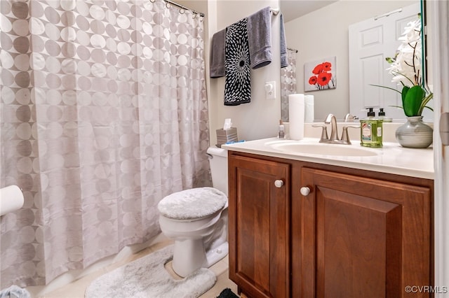 6049 Eagles Crest Dr, Chesterfield, VA 23832 - bathroom featuring toilet, vanity, and tile patterned flooring