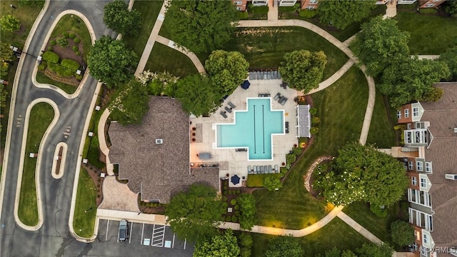 1753 Rose Mill Cir, Midlothian, VA 23112 - aerial view of property's location featuring a pool