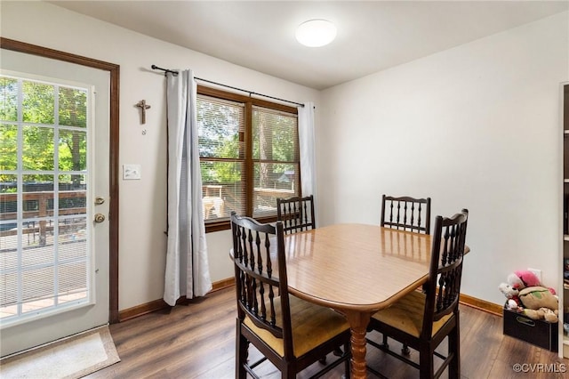 19504 Walker Ave, Chesterfield, VA 23834 - dining room with plenty of natural light, dark wood finished floors, and baseboards