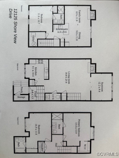 12125 Shore View Dr, Henrico, VA 23233 - property floor plan