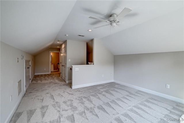 3006 Calcutt Dr, Midlothian, VA 23113 - bonus room featuring lofted ceiling, light colored carpet, ceiling fan, and recessed lighting