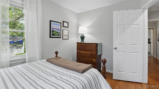 2207 Marroit Rd, Henrico, VA 23229 - bedroom with wood finished floors and baseboards