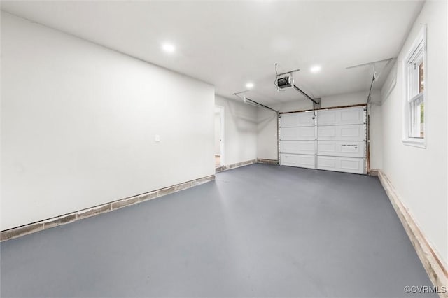 1121 Collingwood Dr, North Prince George, VA 23860 - garage with a garage door opener, recessed lighting, and baseboards