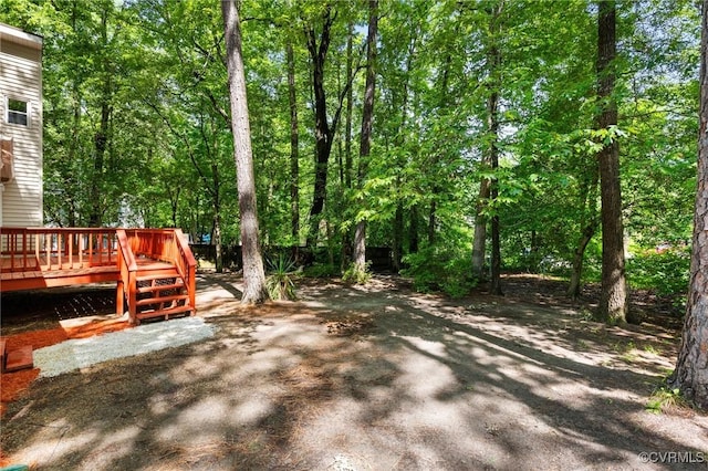 8418 Scottingham Ct, North Chesterfield, VA 23236 - view of yard featuring a wooden deck and a patio
