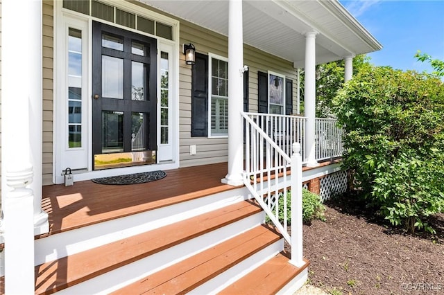 4824 Hilbay Ter, Moseley, VA 23120 - doorway to property featuring a porch