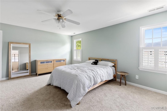 4824 Hilbay Ter, Moseley, VA 23120 - bedroom with carpet flooring, baseboards, and ceiling fan