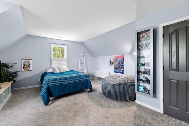 4824 Hilbay Ter, Moseley, VA 23120 - bedroom featuring vaulted ceiling, carpet floors, and baseboards