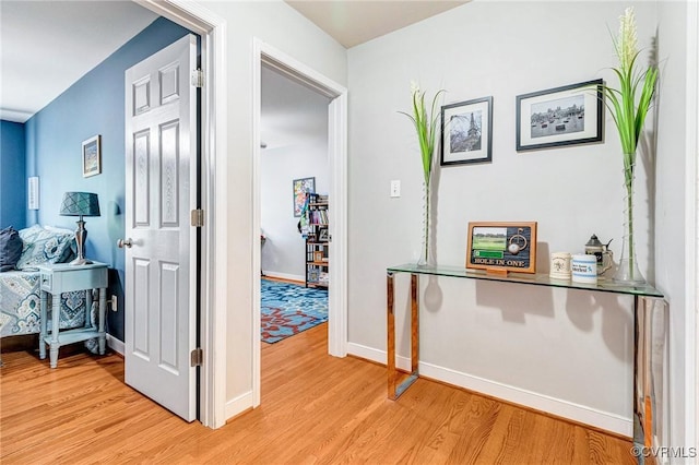 506 N 28th St, Richmond, VA 23223 - corridor with light wood-style floors and baseboards