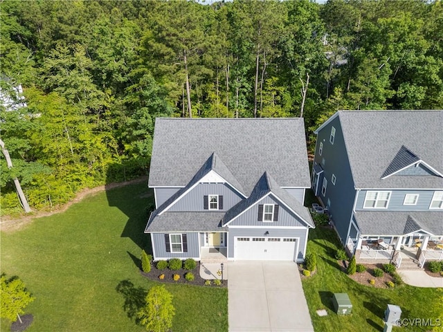 13042 Fieldfare Dr, Midlothian, VA 23112 - view from above of property featuring a forest