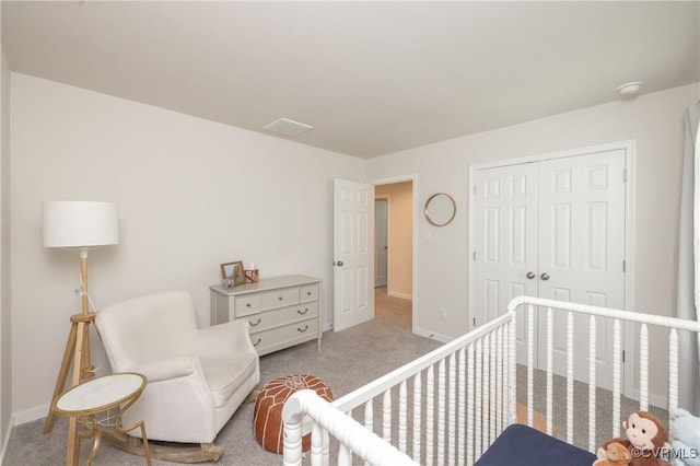 13042 Fieldfare Dr, Midlothian, VA 23112 - bedroom featuring light colored carpet, baseboards, and a closet
