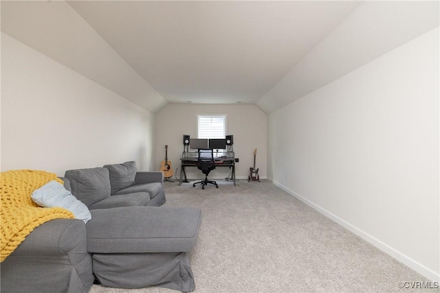 13042 Fieldfare Dr, Midlothian, VA 23112 - carpeted home office with lofted ceiling and baseboards