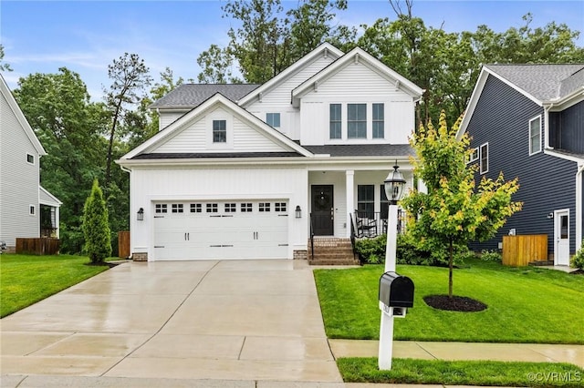 15637 Cedarville Dr, Midlothian, VA 23112 - traditional-style house with board and batten siding, covered porch, concrete driveway, and an attached garage