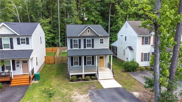 5415 Edgefield St, Henrico, VA 23227 - view of front of house featuring a porch and a shingled roof