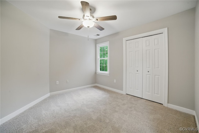 11320 Glendevon Rd, Chesterfield, VA 23838 - unfurnished bedroom with carpet, baseboards, a closet, and ceiling fan