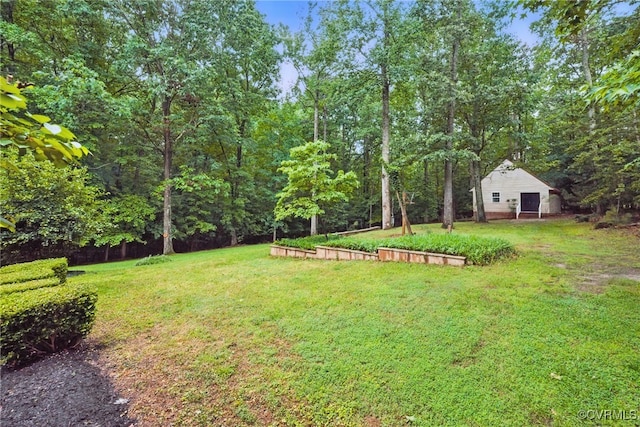 11320 Glendevon Rd, Chesterfield, VA 23838 - view of grassy yard with a wooded view