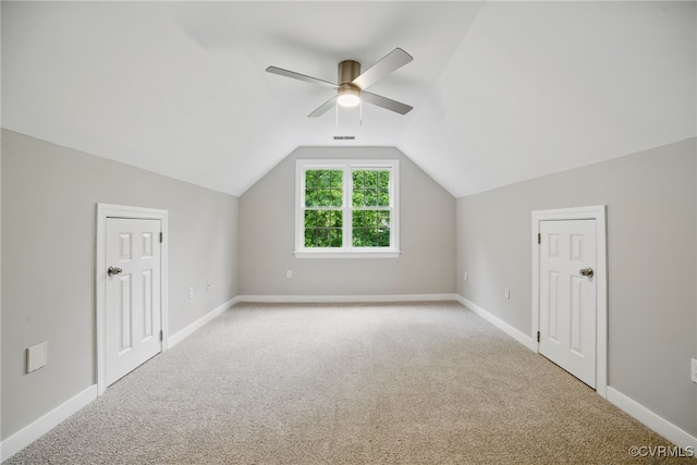 11320 Glendevon Rd, Chesterfield, VA 23838 - bonus room featuring carpet flooring, a ceiling fan, baseboards, and lofted ceiling