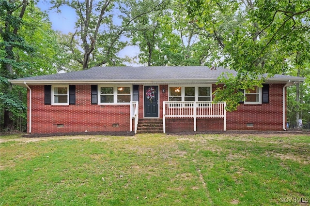 6286 Mcclellan Rd, Mechanicsville, VA 23111 - single story home featuring crawl space, brick siding, and a front lawn