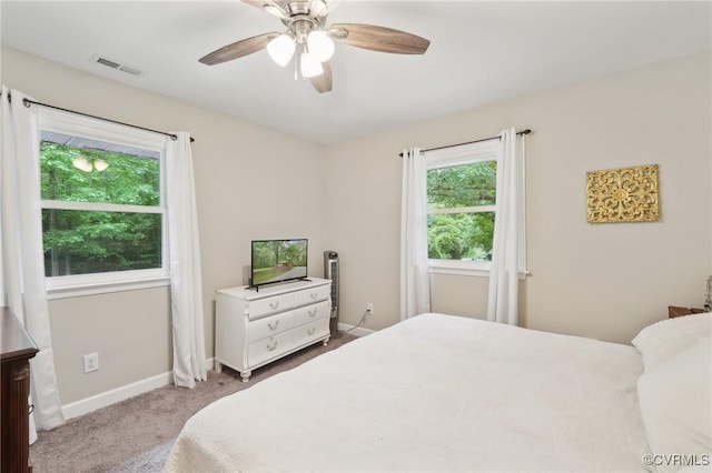 6286 Mcclellan Rd, Mechanicsville, VA 23111 - carpeted bedroom with baseboards and ceiling fan