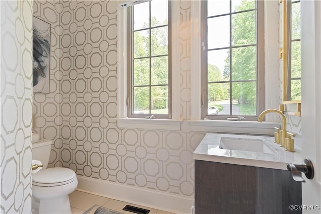 13519 Pungo Ct, Chesterfield, VA 23838 - bathroom featuring tile patterned floors, vanity, and toilet