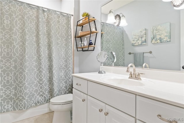 13519 Pungo Ct, Chesterfield, VA 23838 - bathroom with vanity, tile patterned flooring, and toilet
