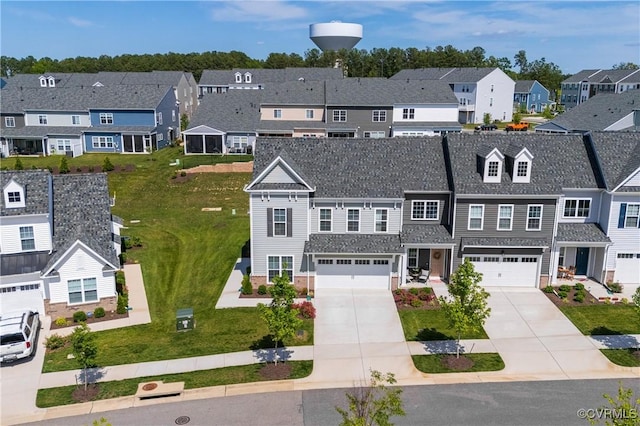 7025 Leire Dr, Chester, VA 23832 - view of front facade featuring a residential view, driveway, and an attached garage