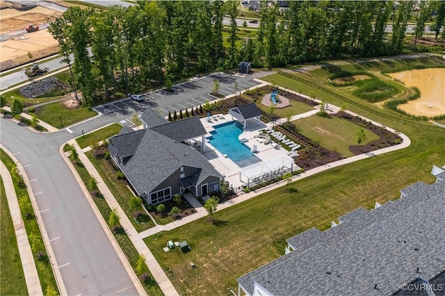 7025 Leire Dr, Chester, VA 23832 - drone / aerial view of a pool area