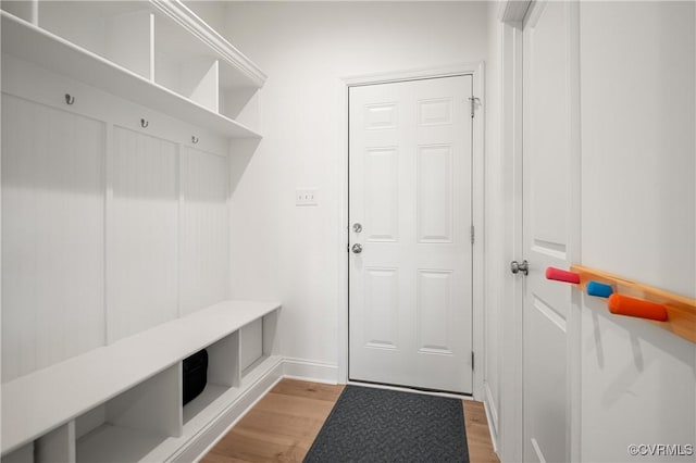 7025 Leire Dr, Chester, VA 23832 - mudroom with light wood-type flooring and baseboards