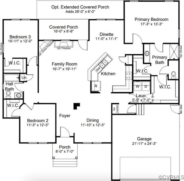 1343 Buckners Ln, Mineral, VA 23117 - floor plan / room layout