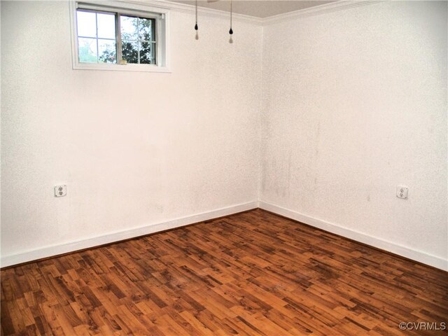 11001 Old Church Rd, New Kent, VA 23124 - unfurnished room featuring dark wood-style floors and crown molding