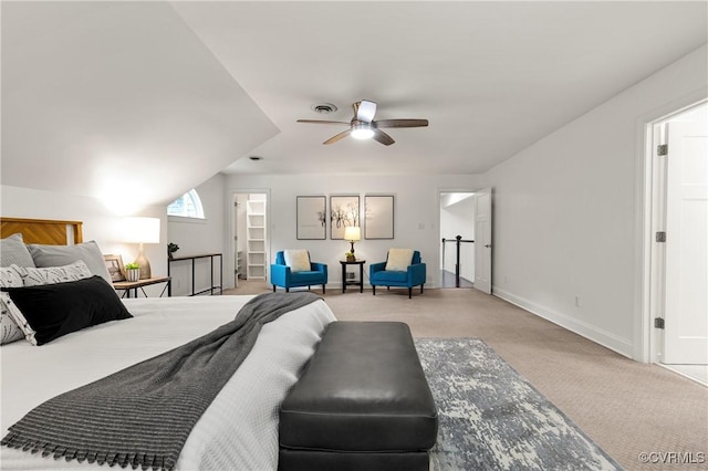 13908 Sunrise Bluff Rd, Midlothian, VA 23112 - bedroom featuring carpet, a walk in closet, and a ceiling fan